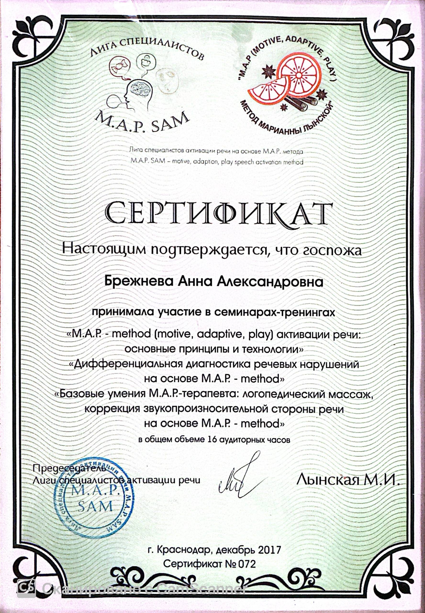 M.A.P. метод